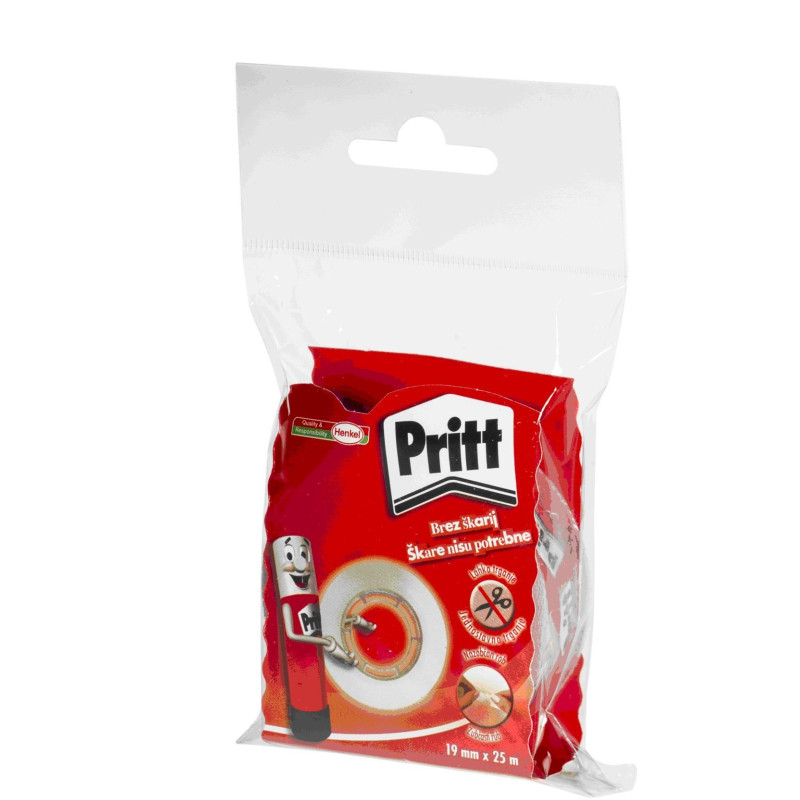 Lepilni trak Pritt, 19mm x 25m, trganje brez škarij
