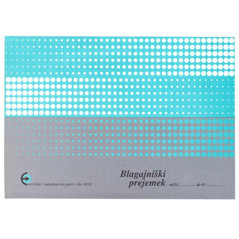 Obrazec Blagajniški prejemek (6610), A5
