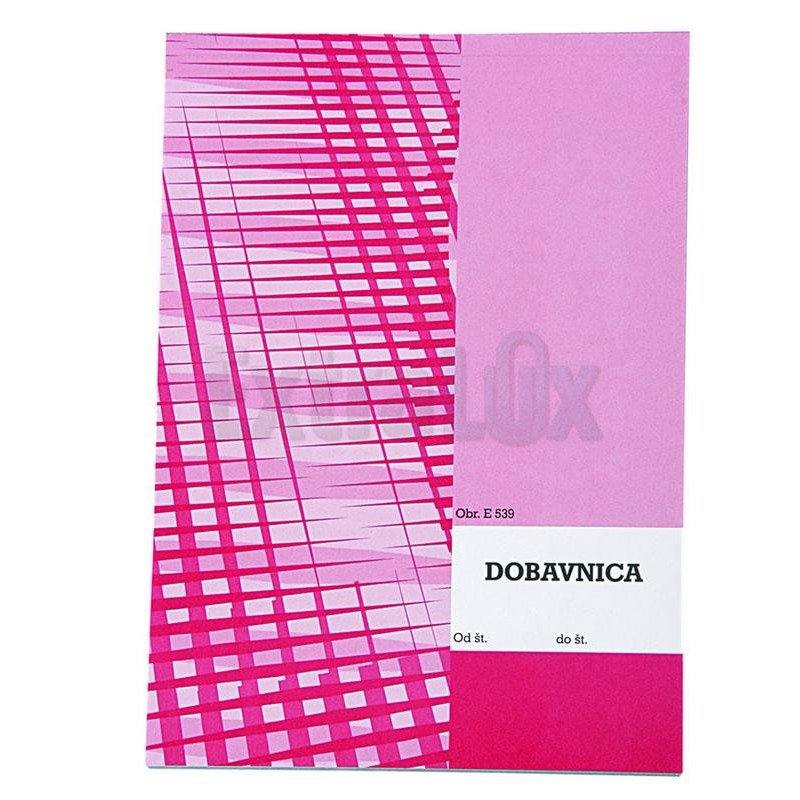 Obrazec Dobavnica (E539), A5, pokončna