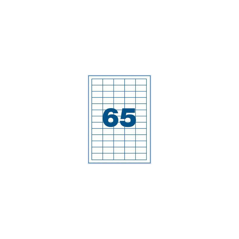 Nalepka 65/stran, bela, A4