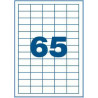 Nalepka 65/stran, bela, A4