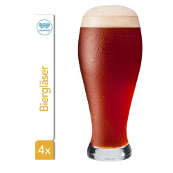 Wuitoki kozarci za pivo, 550ml, 4 kosi