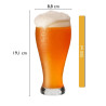 Wuitoki kozarci za pivo, 550ml, 4 kosi