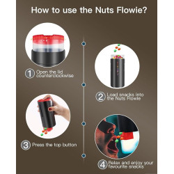 Nuts Flowie dozirnik oreščkov (2 kosa)