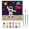 Barvanje po številkah, Astronavt, platno