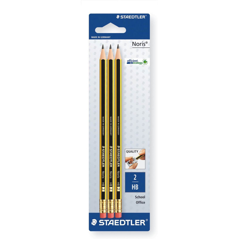 Svinčnik z radirko, HB, 1/3 Staedtler Noris